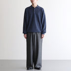 WIDE LEG EASY PANTS #HERRINGBONE [M25C12PT02C]