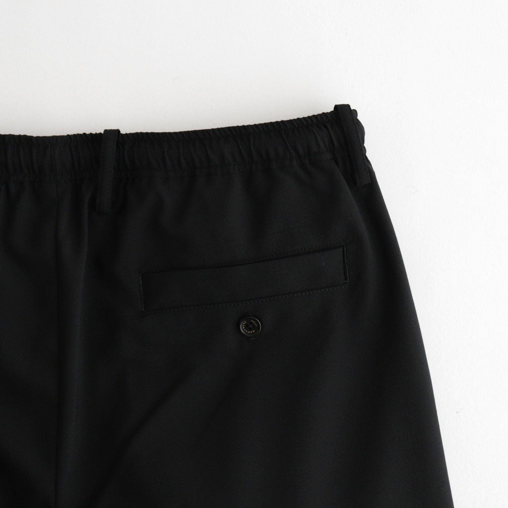 DOUBLE PLEATED EASY TROUSERS #BLACK [A26A15PT02C]