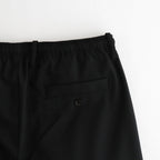 DOUBLE PLEATED EASY TROUSERS #BLACK [A26A15PT02C]
