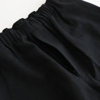 WIDE LEG EASY PANTS #CHAMBRAY BLACK [M25C12PT02C]