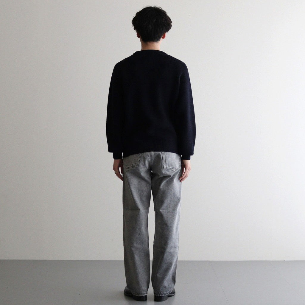 NON MULESING WOOL KN C/N P/O #NAVY [16542 60367]