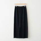 Cotton Linen Poly Pencel Skirt #Black [NEP-SS2632]