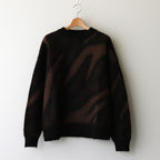 BIAS ZEBRA PATTERN JUMPER #NATURAL BROWN MIX [A24C20SW02C]