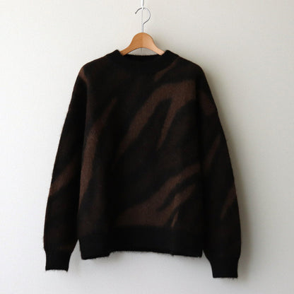 BIAS ZEBRA PATTERN JUMPER #NATURAL BROWN MIX [A24C20SW02C]