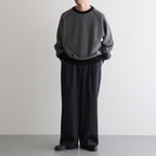 RAGLAN CREW NECK #BLACK×IVORY [M25C15CS02C]