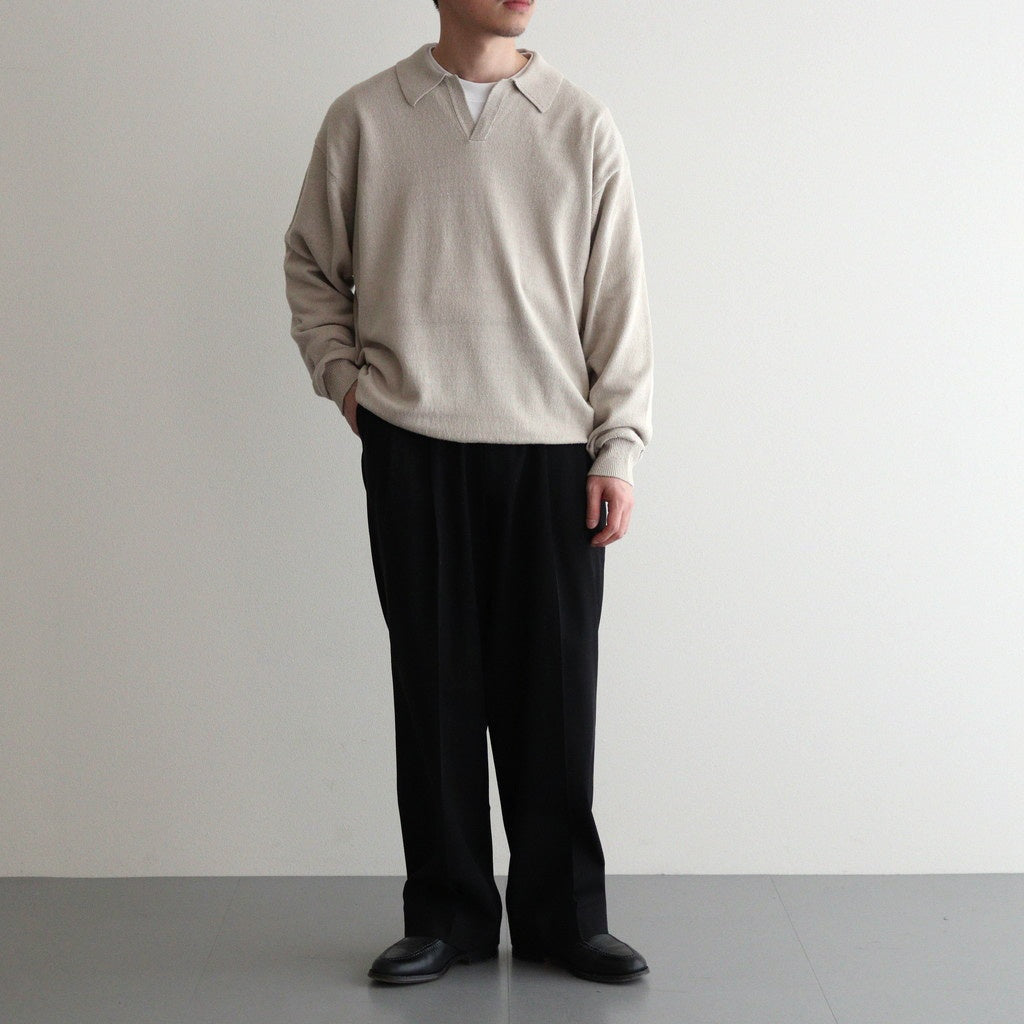 SILK POLO SKIPPER #IVORY [BN-25SM-037]