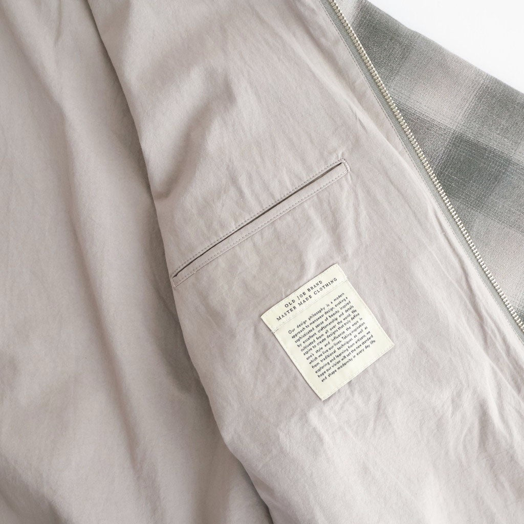 PLEATED-POCKET RICKY JACKET #GRAPHITE PLAID [261OJ-JK07]