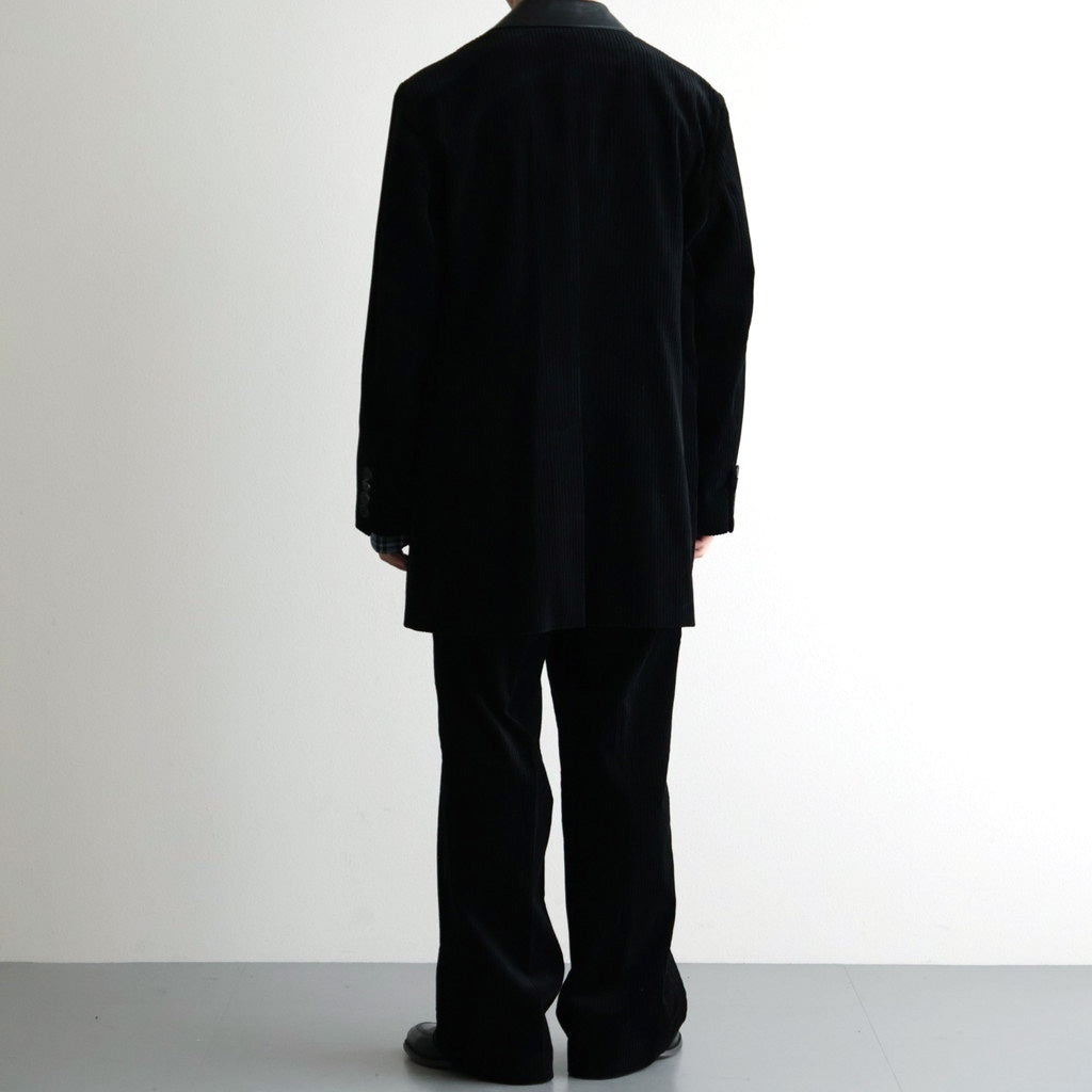 MIXED-WALE CORDUROY TAILORED JACKET #BLACK [26W-BIS-JK11]