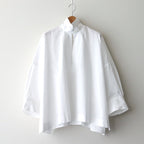 BOURRIENNE COTTON TYPEWRITER PONCHO SH / MA #WHITE [16851 50112]