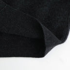 CASHMERE FOX POLO CARDIGAN #CHARCOAL [BN-25FL-044]