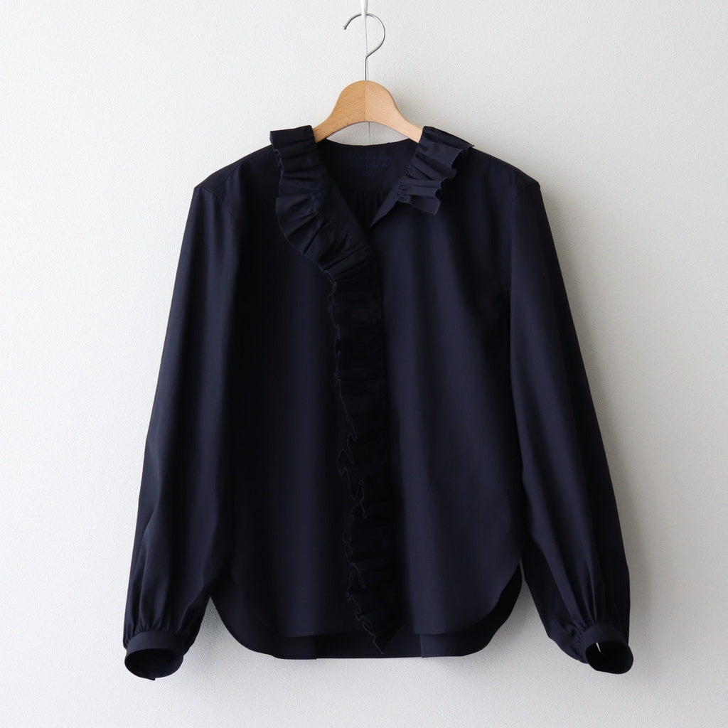 BOURRIENNE COTTON TYPEWRITER RUFFLE BL / NAMI #NAVY [16851 50110]