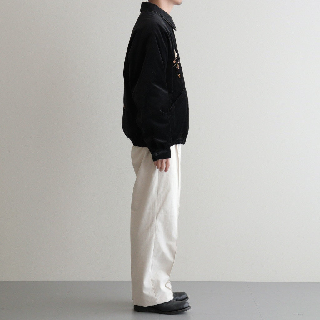 STUNNING VELVET SOUVENIR JACKET(Niwatori to Hiyoko) #ONYX [252OJ-JK12]