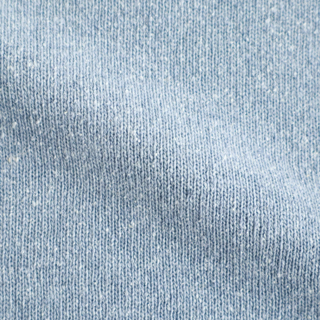 REVIVAL SILK CREW NECK #GRAYISH SAX [BN-26SM-041]