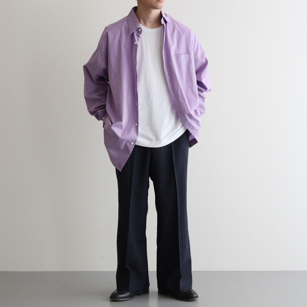 REGULAR STRAIGHT TROUSERS #NAVY STRIPE [M25C07PT02C]