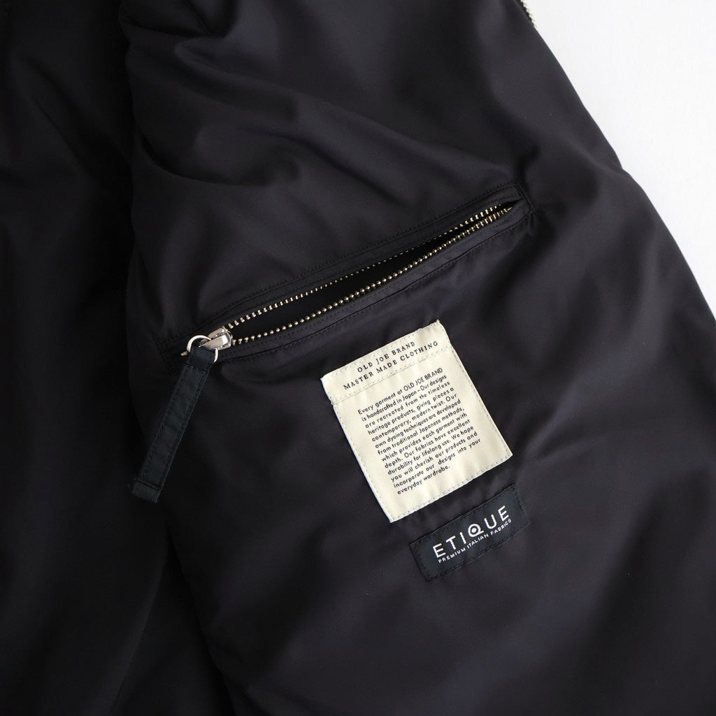 HIGH-COUNT SILK PUFF VEST #BLACK [252OJ-VT02]