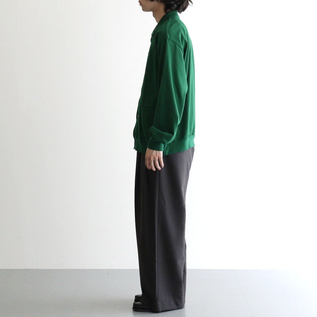 DOUBLE PLEATED BUGGY TROUSERS #CHARCOAL GRAY [M26C06PT01C]