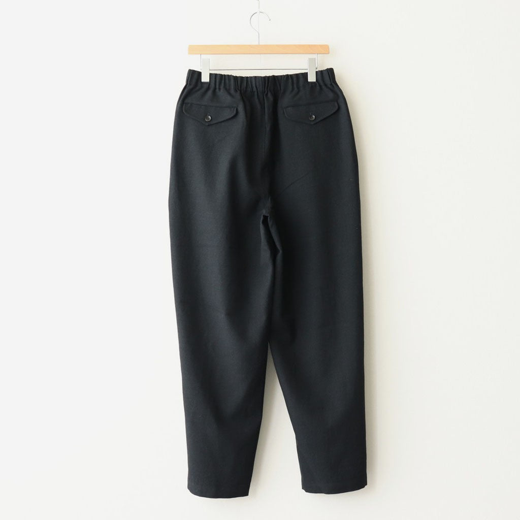 COCOON WIDE EASY PANTS #CHAMBRAY BLACK [M25C12PT03C]