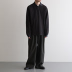 TWO BUTTON POLO L/S TEE #INK BLACK [M25A15CS01C]