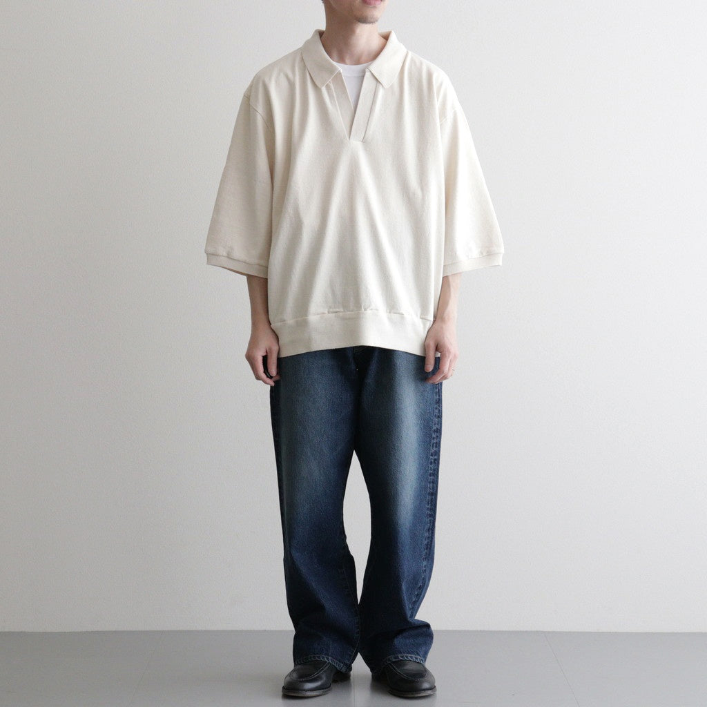 Co/Silk Nep Skipper Cropped Sleeve #Ivory [BHS26S029] - Diffusion