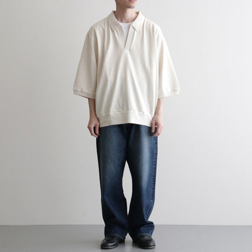 Co/Silk Nep Skipper Cropped Sleeve #Ivory [BHS26S029]