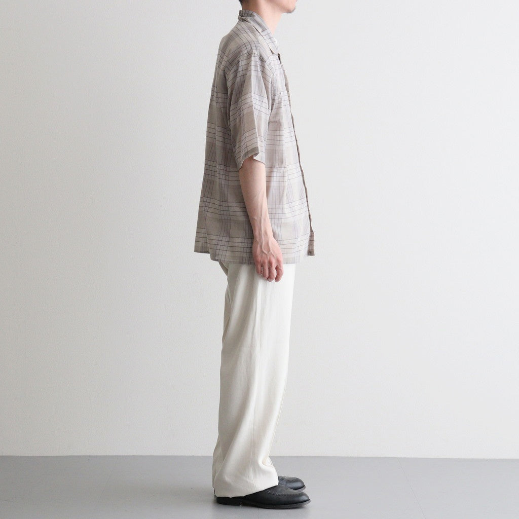 FRONT TUCK ARMY TROUSER #IVORY [261OJ-PT09]