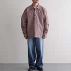 C/L PLAID LS SHIRTS #OLD ROSE [PMAV-LS01]