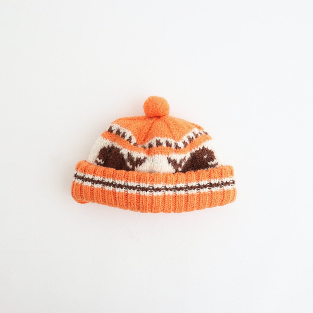 CANADIAN KNIT CAP - SNOWMAN #ORANGE [Z01011]