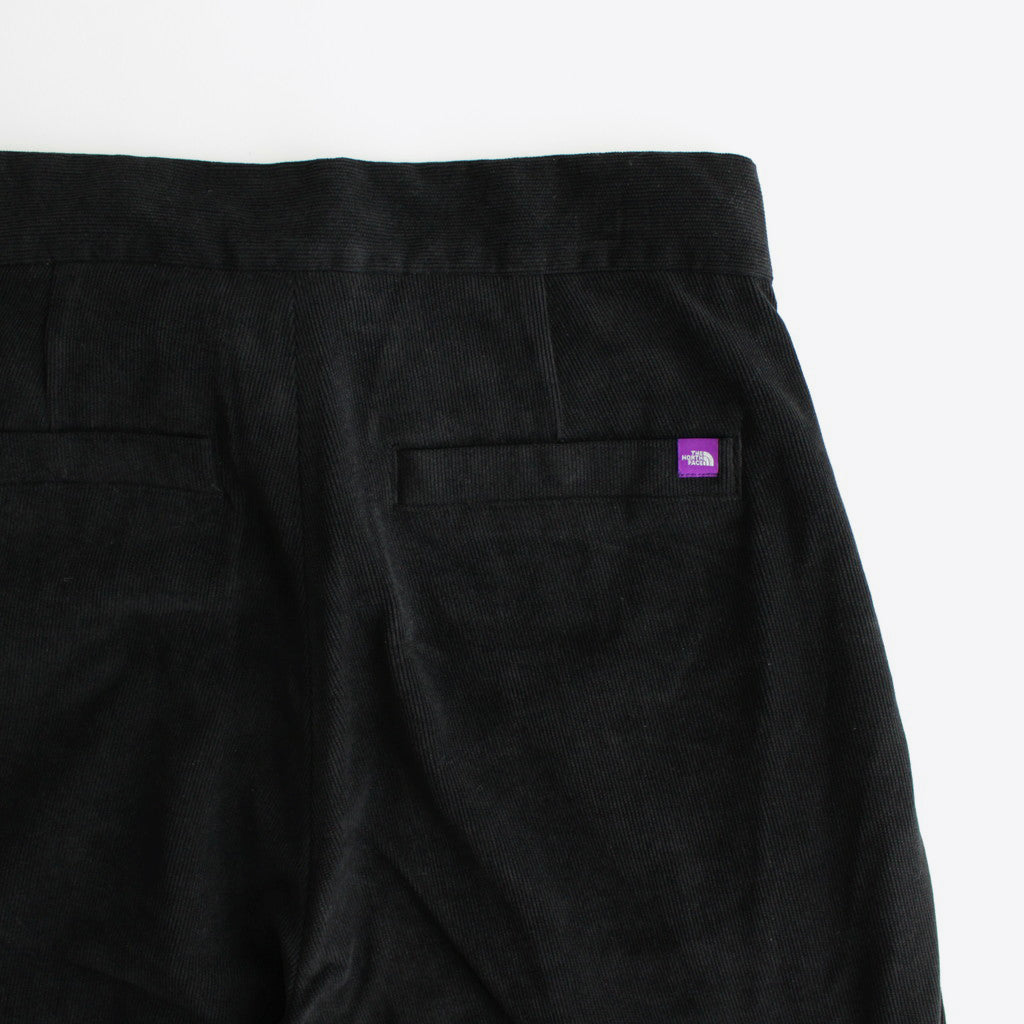 Corduroy Field Tuck Pants #Black [N24FC025]