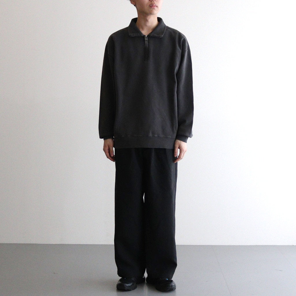 11oz Half Zip Sweatshirt #Charcoal [N25SH010] - Diffusion 三重県