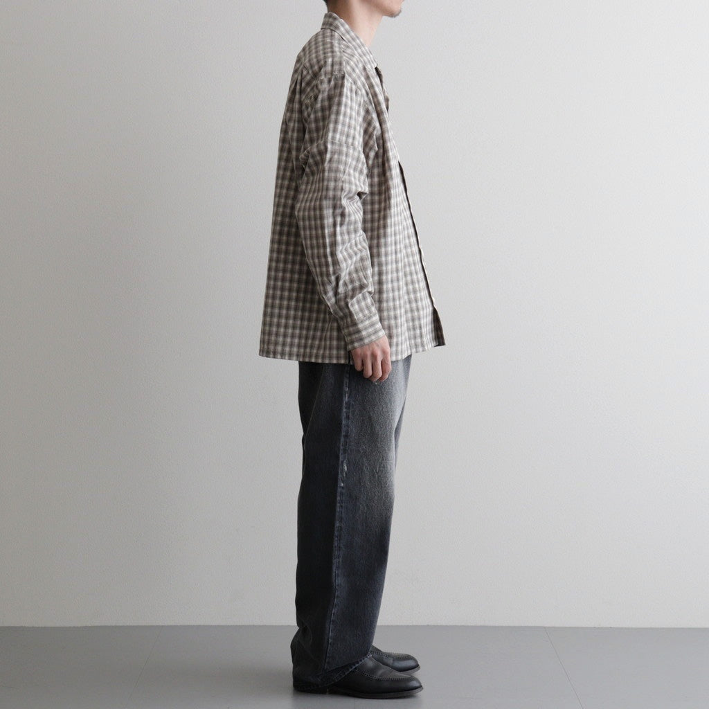 Organic Cotton Rambling Check Shirts Jacket #Beige check [6061-1104]