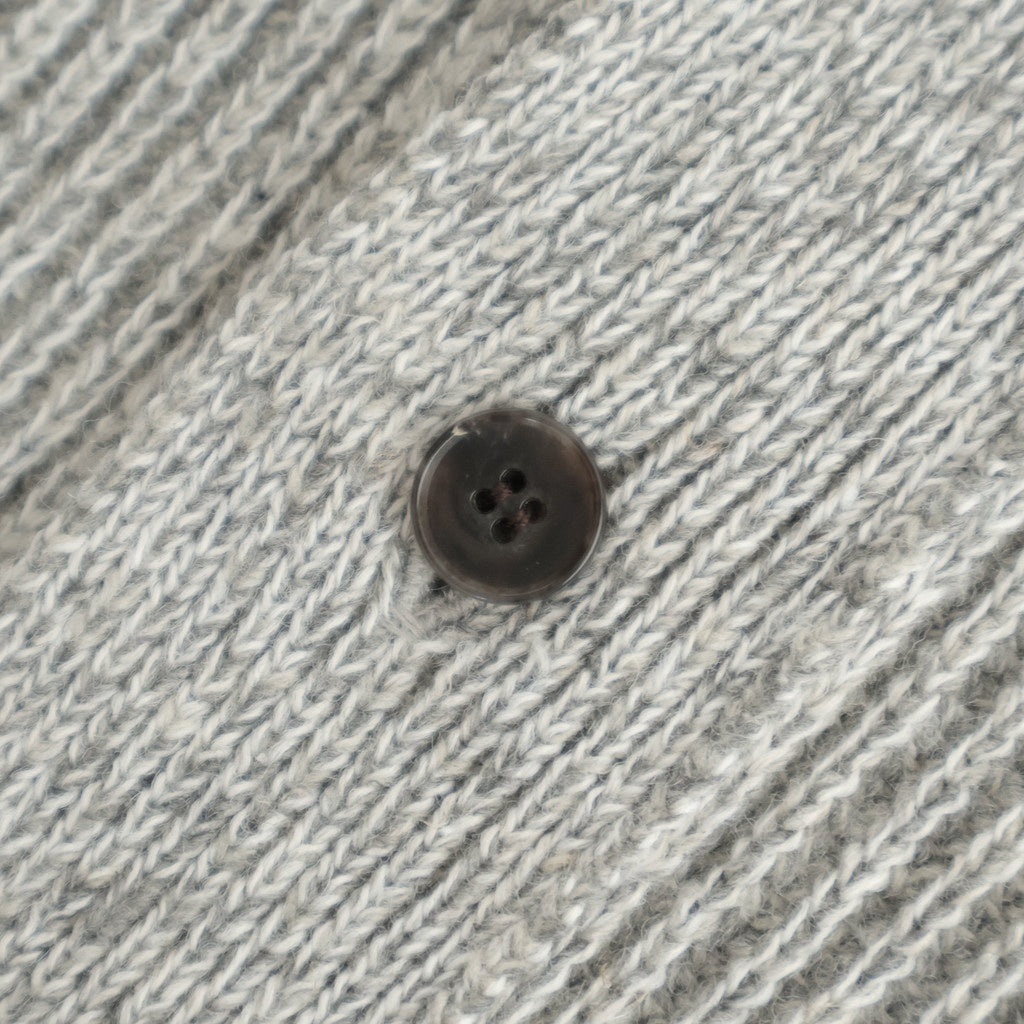 BLENDED KEMPI WOOL RAPEL CARDY #PEWTER [252OJ-KN03]