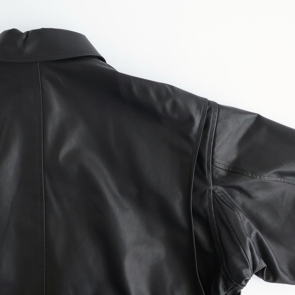 SHEEP LEATHER ZIP BZ #010 RED BLACK [17061 25004]