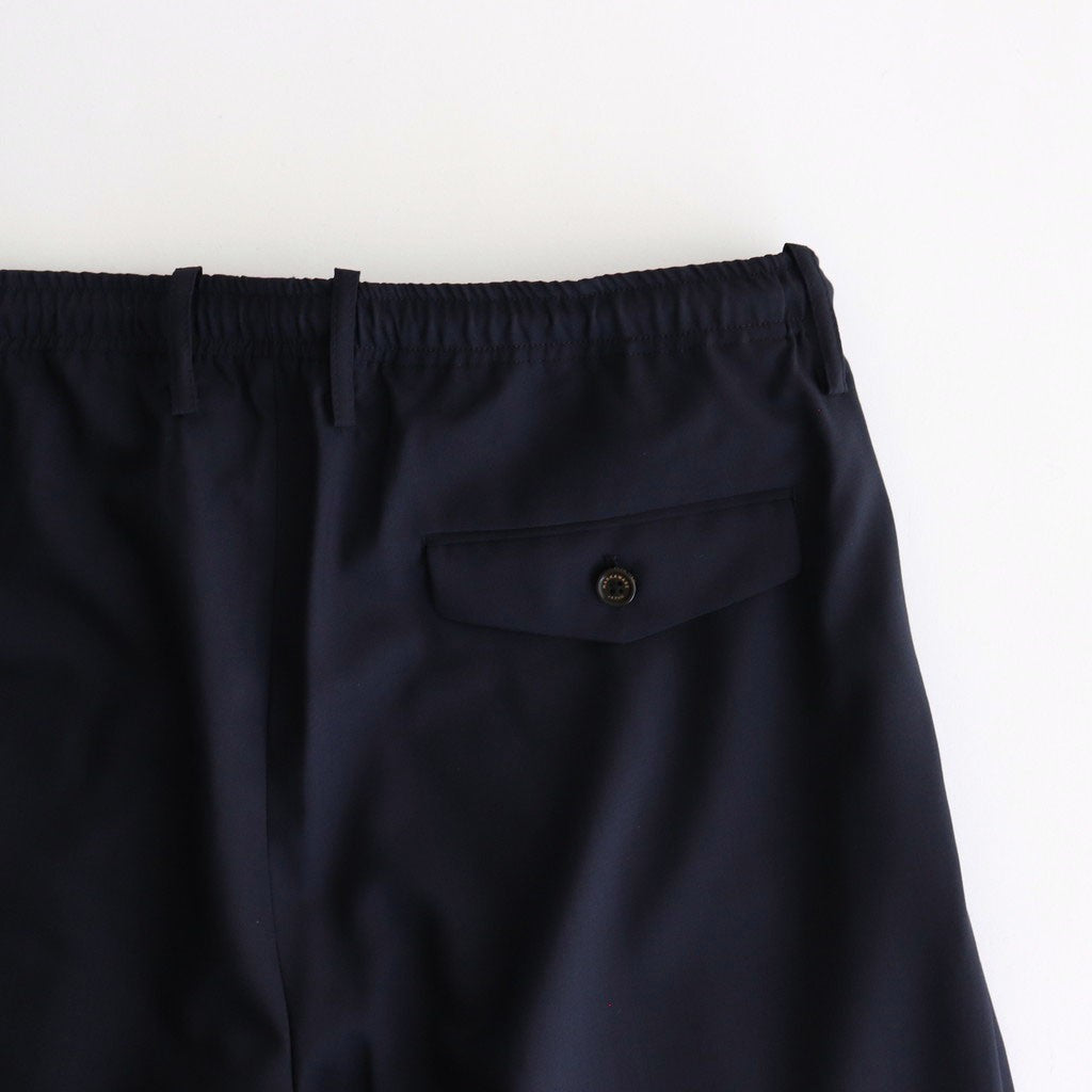 TRIPLE PLEATED EASY TROUSERS #NAVY [A25B03PT01C]