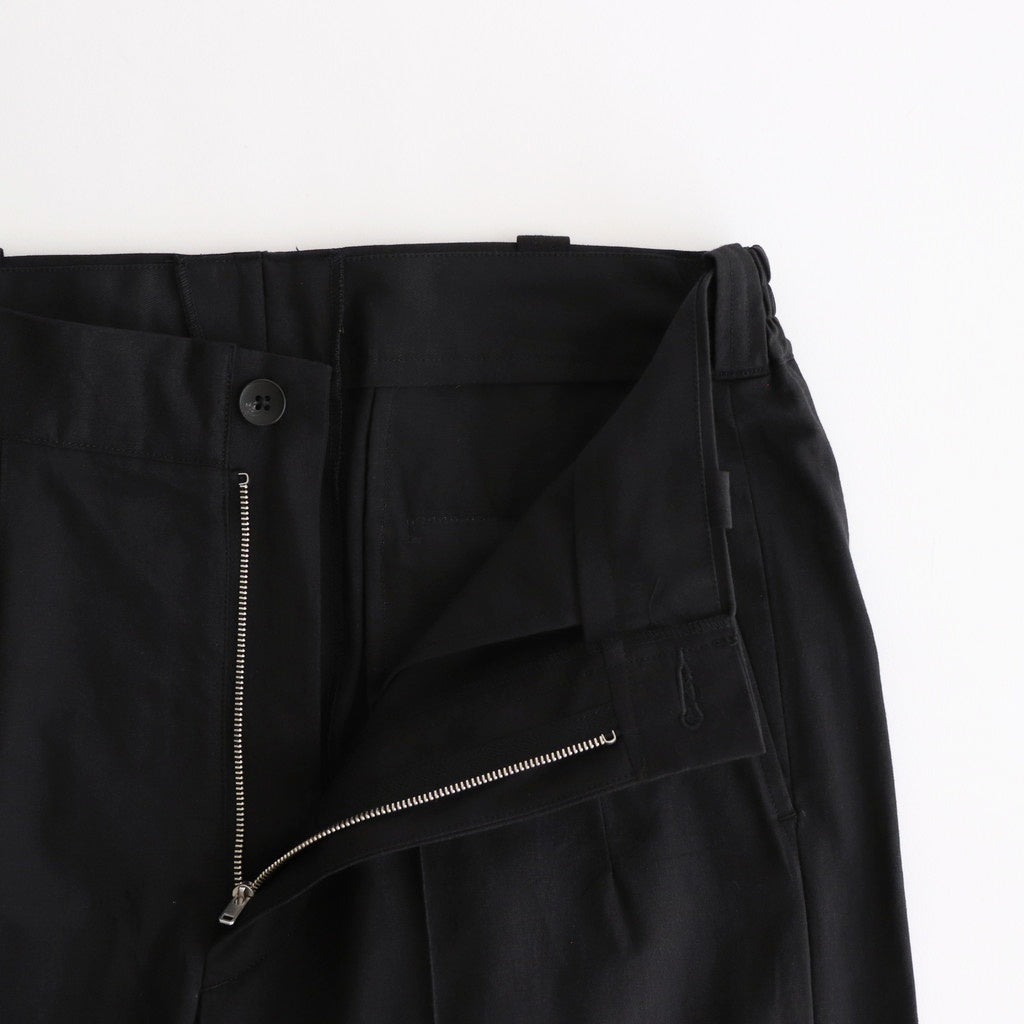 FRONT TUCK ARMY TROUSER #ONYX [251OJ-PT08]