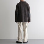 DOUBLE-PLEATED SMARTY TROUSER #BONE [252OJ-PT08]