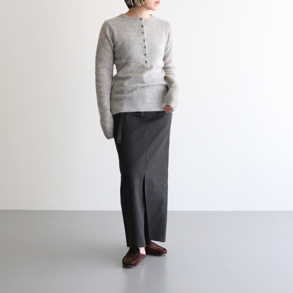 FAIRY ALPACA KN HENLY NECK #020 FOG [16852 60036]