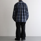 Flannel PALAKA Check Shirt #Navy [S25FG016]
