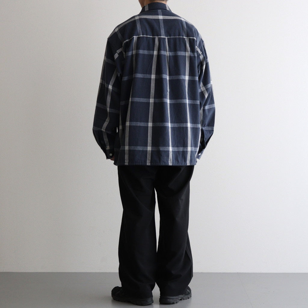 Flannel PALAKA Check Shirt #Navy [S25FG016]