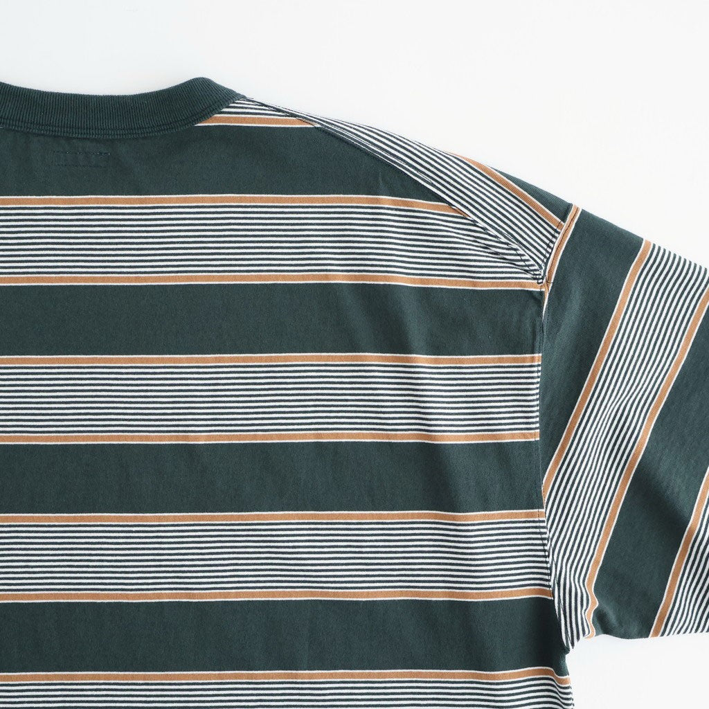 BORDER SS TOP #FOREST x S,BROWN [PMAV-CS04]
