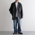 DOUBLE BREASTED JKT #BLACK [SH-62-C-SHEEP-4]