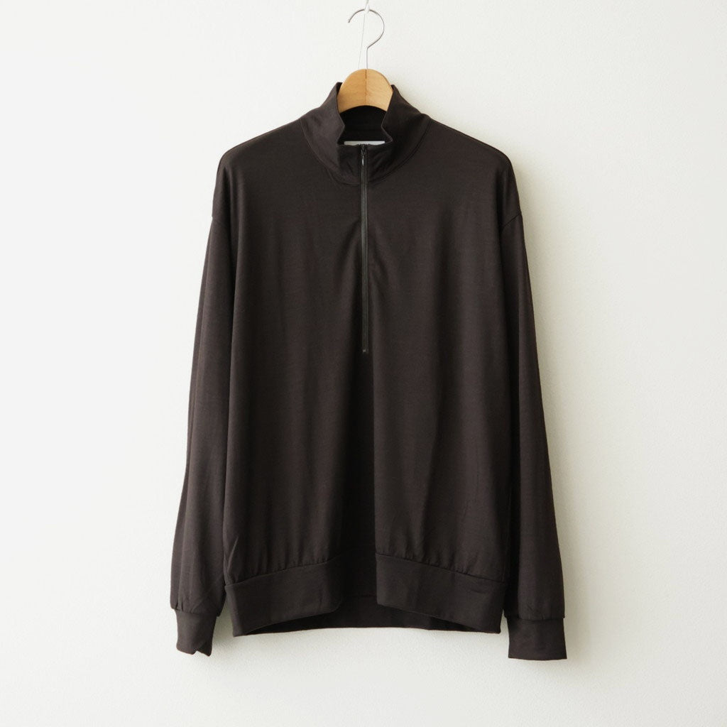 HALF-ZIP STAND #DARK BROWN [M26C15CS02C]