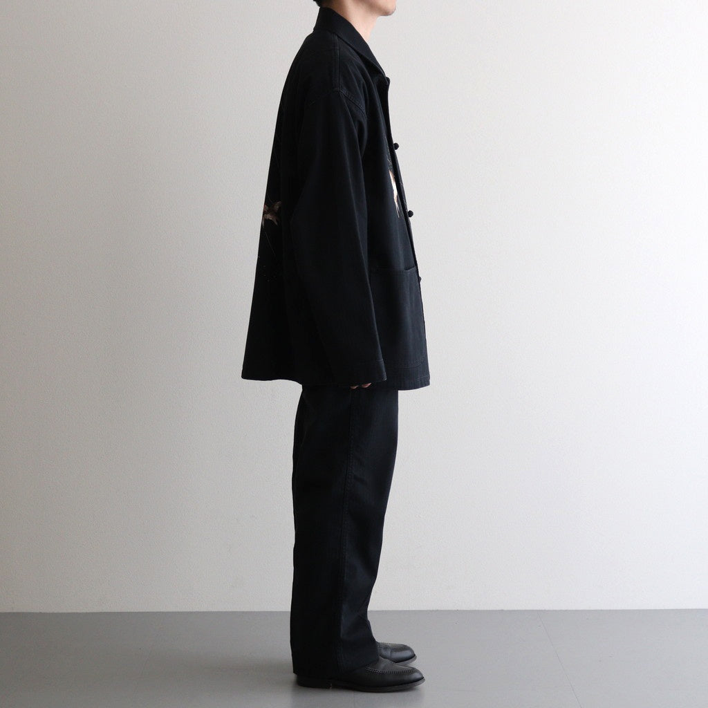 PATINA HERRINGBONE SOUVENIR JACKET #ONYX [251OJ-JK16]