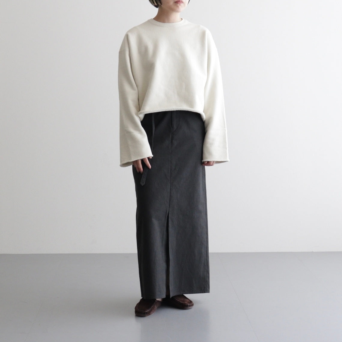 YLEVE シャツ YLEVE（イレーヴ）「PIGMENT DYE OPEN END COTTON RUGGER P/O