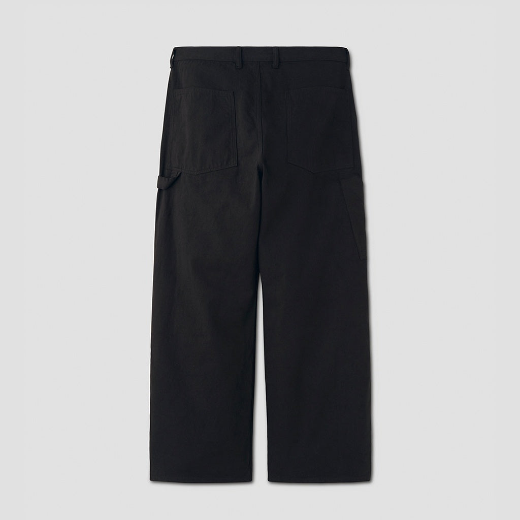 DENIM PAINTER TROUSERS #DUST BLACK [PMAT-PT09]