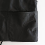 WORK VEST #BLACK [V-09-C-COW-4]