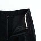 CLASSIC FIT DOUBLE PLEATED TROUSERS #BLACK [A25C13PT02C]