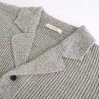 BLENDED KEMPI WOOL RAPEL CARDY #PEWTER [252OJ-KN03]