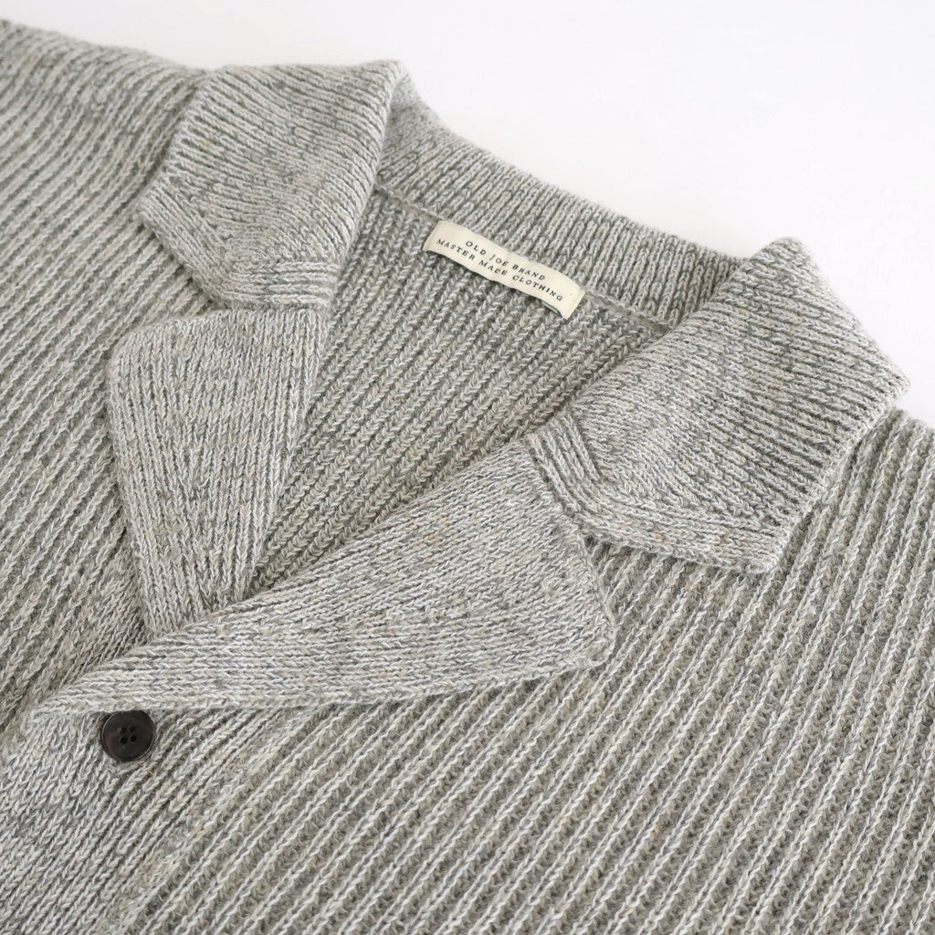 BLENDED KEMPI WOOL RAPEL CARDY #PEWTER [252OJ-KN03]