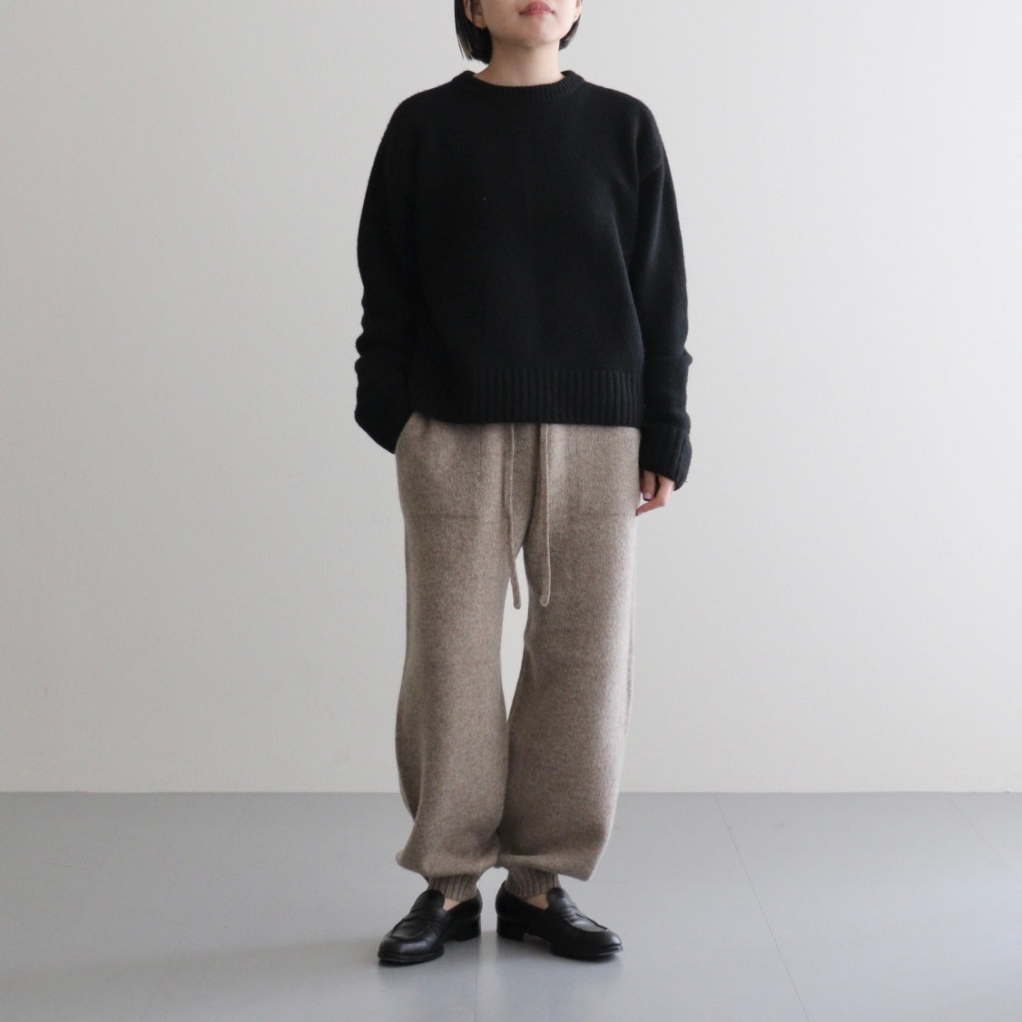 Yak felted sweat pants #BEIGE×BEIGE [NEP-AW2302]