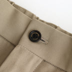 CLASSIC FIT DOUBLE PLEATED TROUSERS #KHAKI [A25A05PT01C]